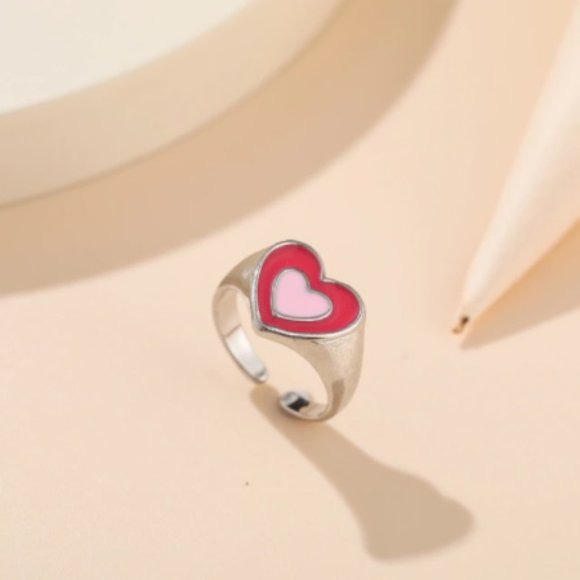 Y2K Powerpuff Girls Heart Ring - Picture 1 of 2